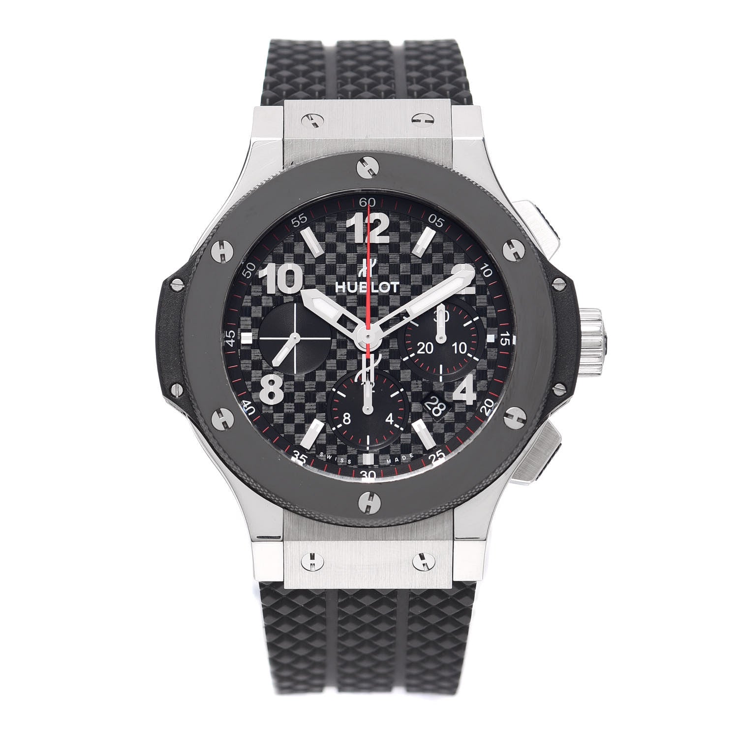 Hublot Stainless Steel Ceramic Rubber 44mm Big Bang Automatic Watch Black 301.SB.131.RX 1 of 6