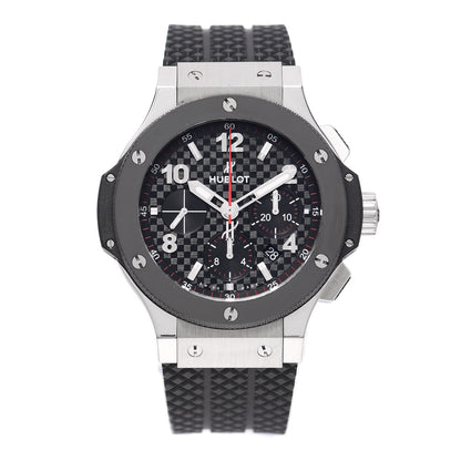Hublot Stainless Steel Ceramic Rubber 44mm Big Bang Automatic Watch Black 301.SB.131.RX 1 of 6