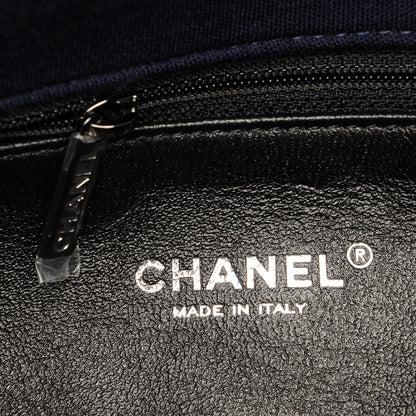 Chanel Jersey Tweed Quilted Small Flap Navy 7 of 7