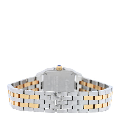 Cartier Stainless Steel 18K Yellow Gold 20mm Santos Demoiselle Quartz Watch 3 of 4