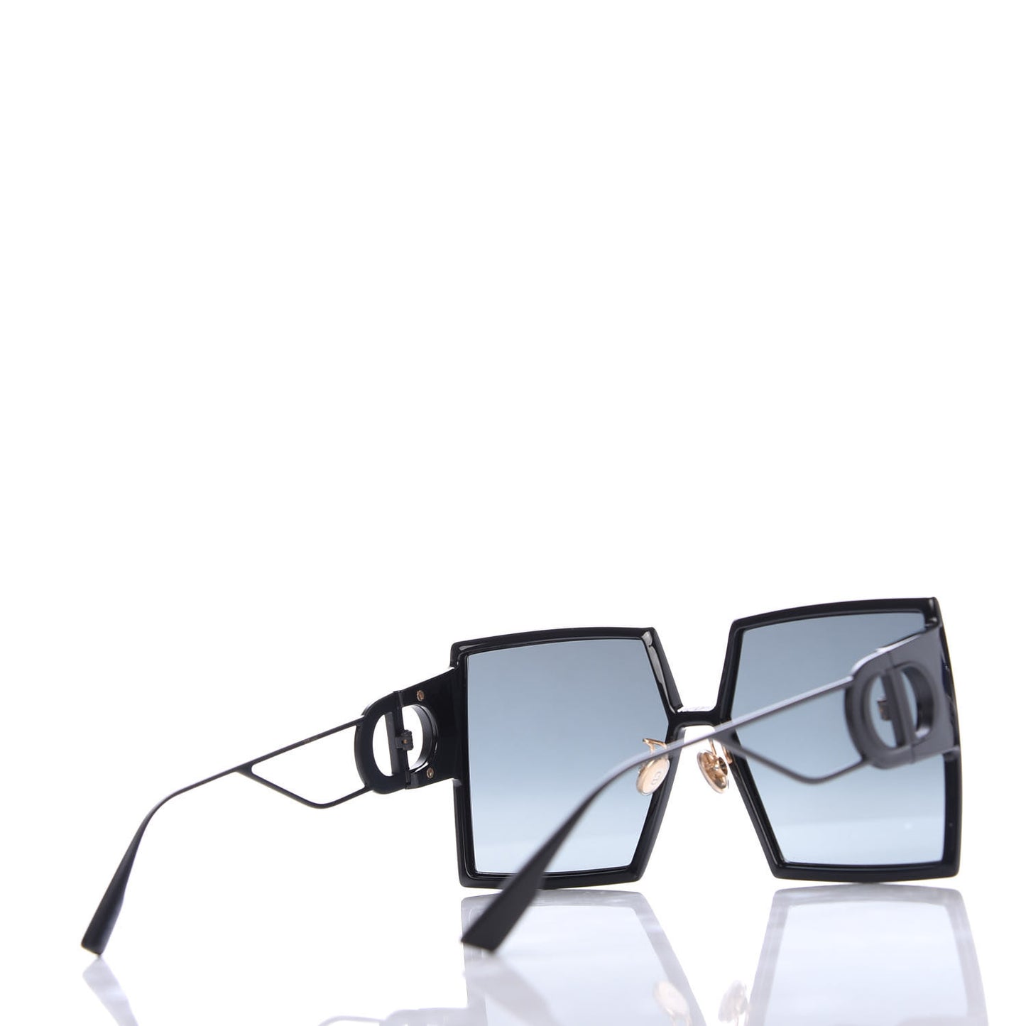 Square 30 Montaigne Sunglasses Black