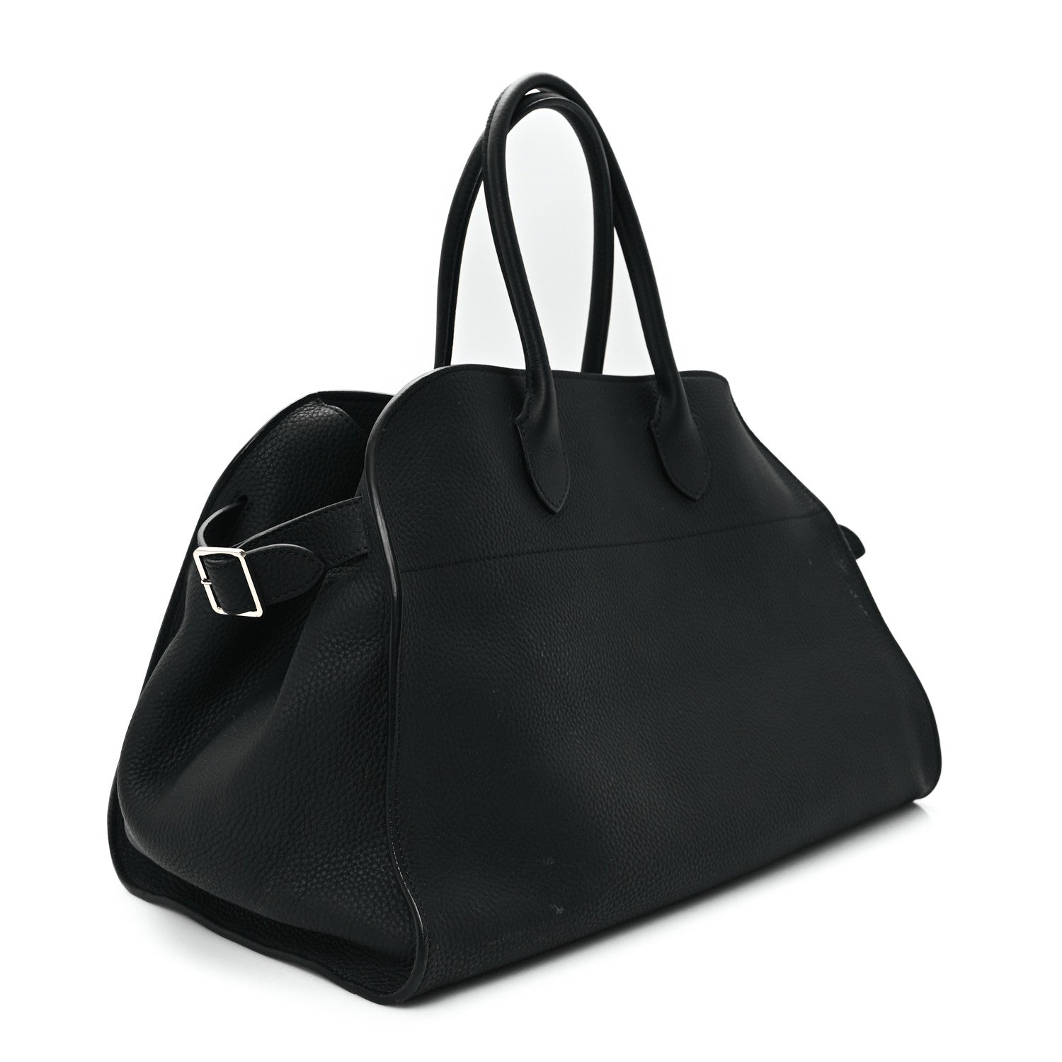 The Row Matte Grained Calfskin Soft Margaux 15 Black 3 of 12