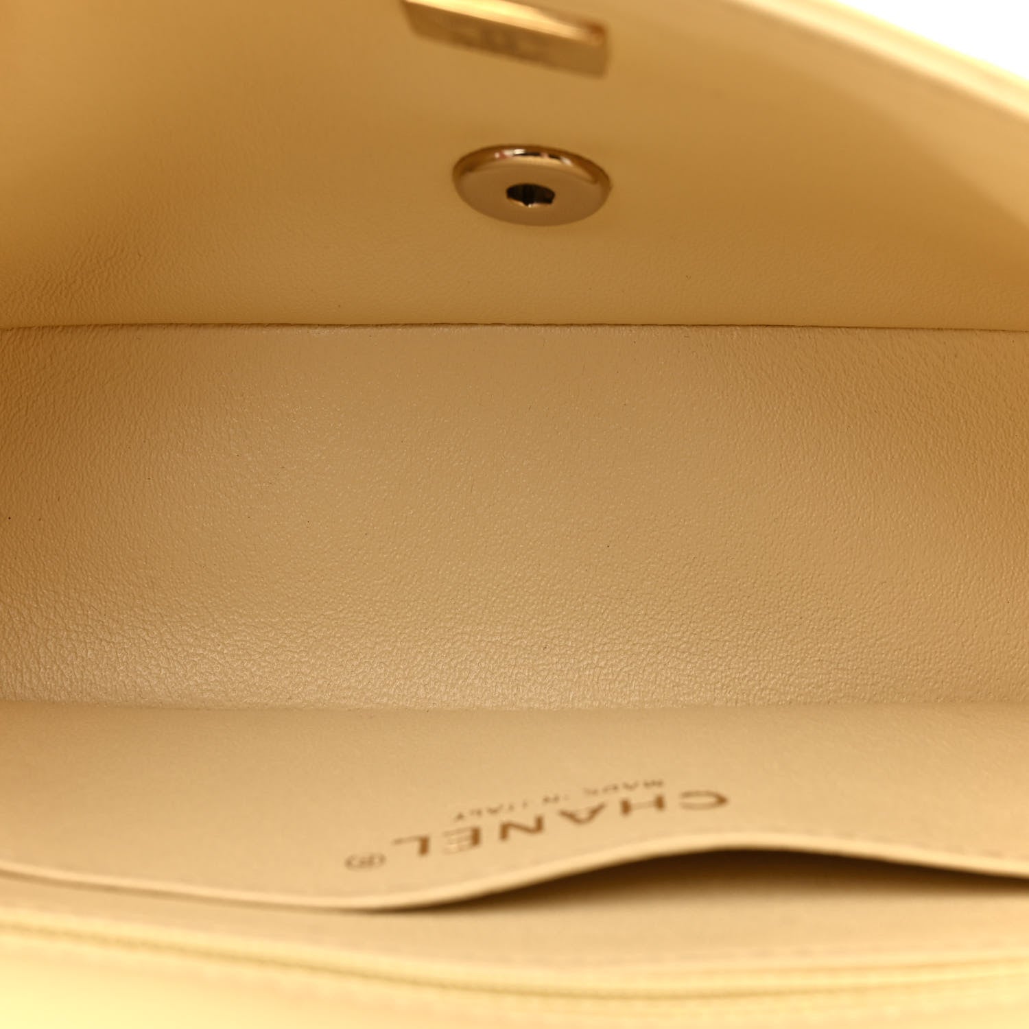 Chanel Lambskin Quilted Mini Rectangular Flap Light Yellow 5 of 13