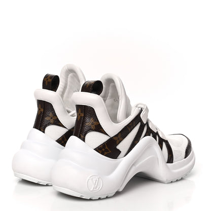 Louis Vuitton Patent Monogram LV Archlight Sneakers 36 White 4 of 8