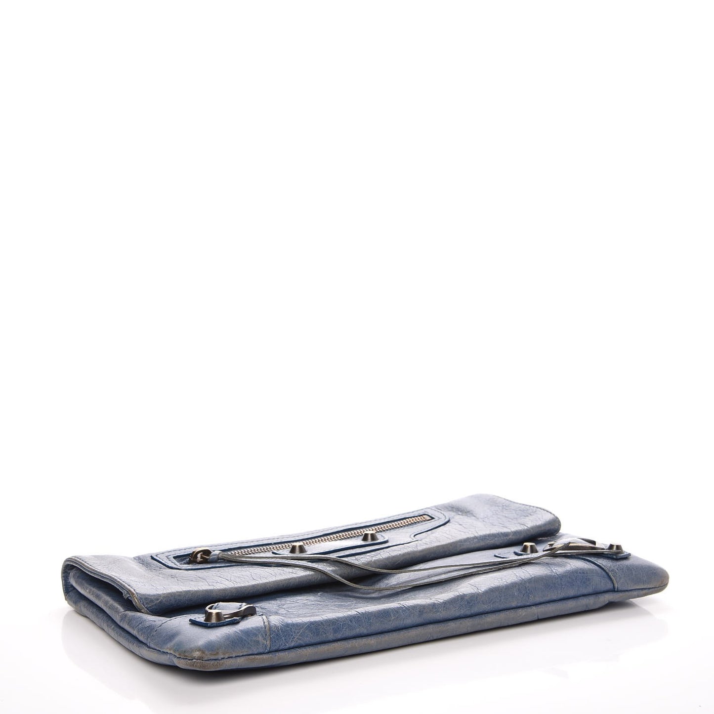 Agneau Classic Hardware Envelope Clutch Atlantique