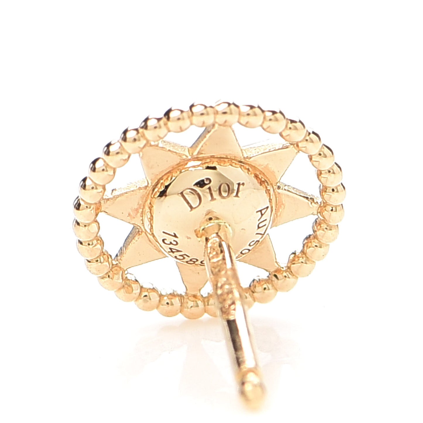 18K Yellow Gold Diamond XS Rose Des Vents Earrings