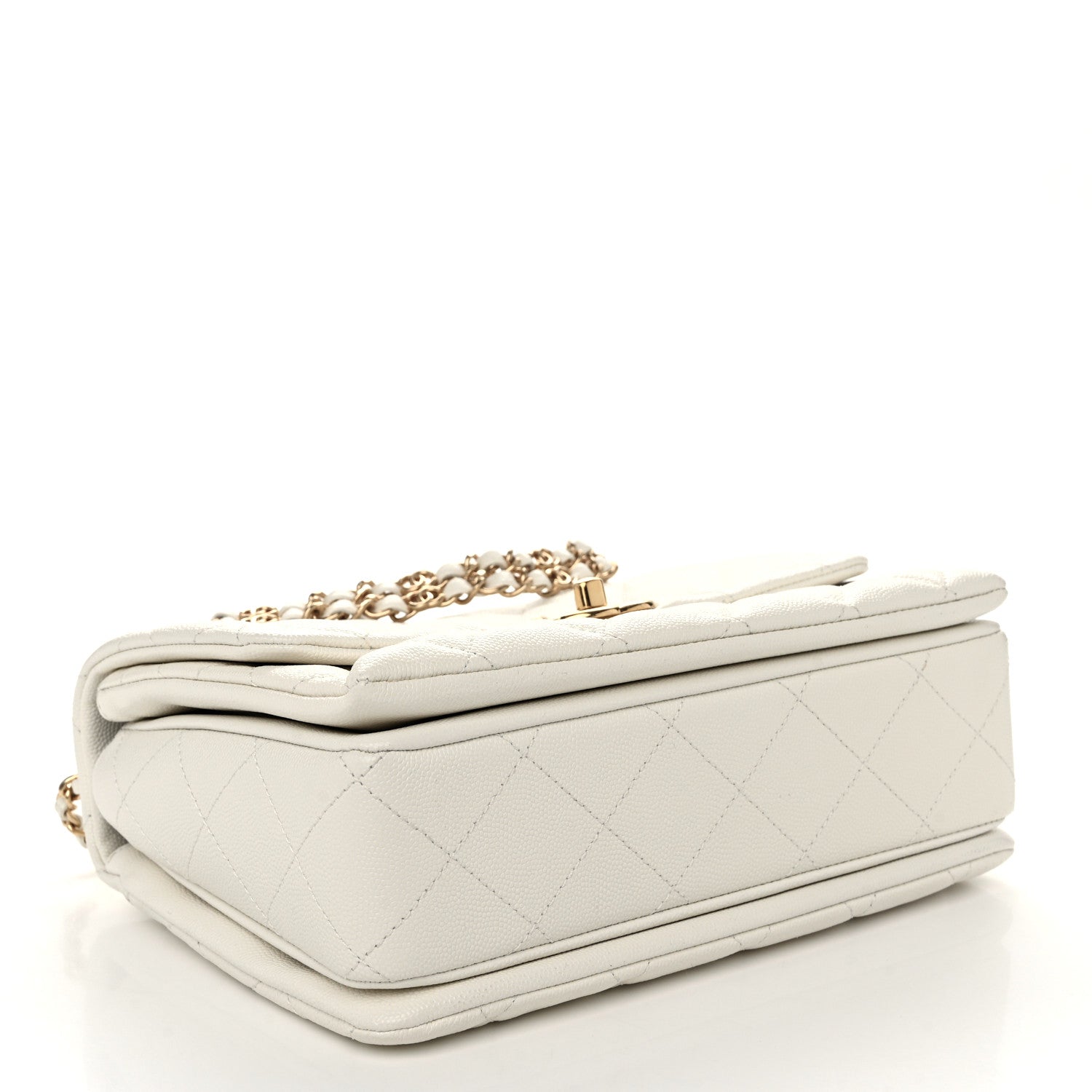Chanel Caviar Quilted Coco First Flap White 4 of 11