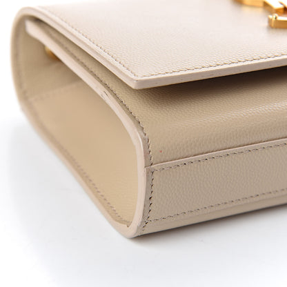 Saint Laurent Grain De Poudre Small Monogram Kate Satchel Nude Powder 8 of 14