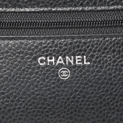 Chanel Caviar Quilted Wallet On Chain WOC Black 6 of 9