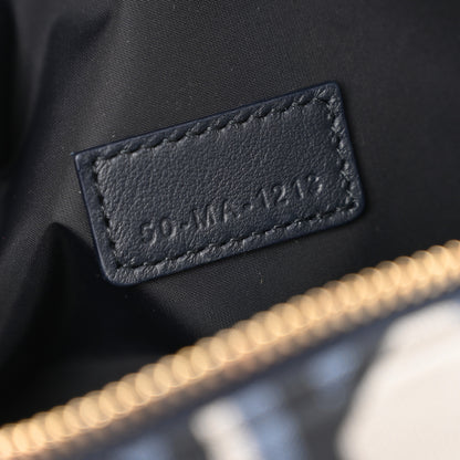 Christian Dior Technical Fabric Macrocannage DiorTravel Nomad Pouch Beige Blue 7 of 8