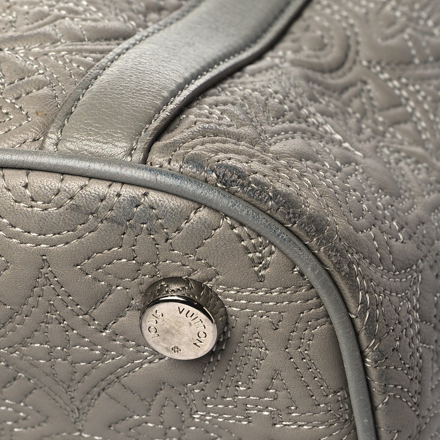 Louis Vuitton Monogram Lambskin Antheia IXIA PM Gris Clair 8 of 10