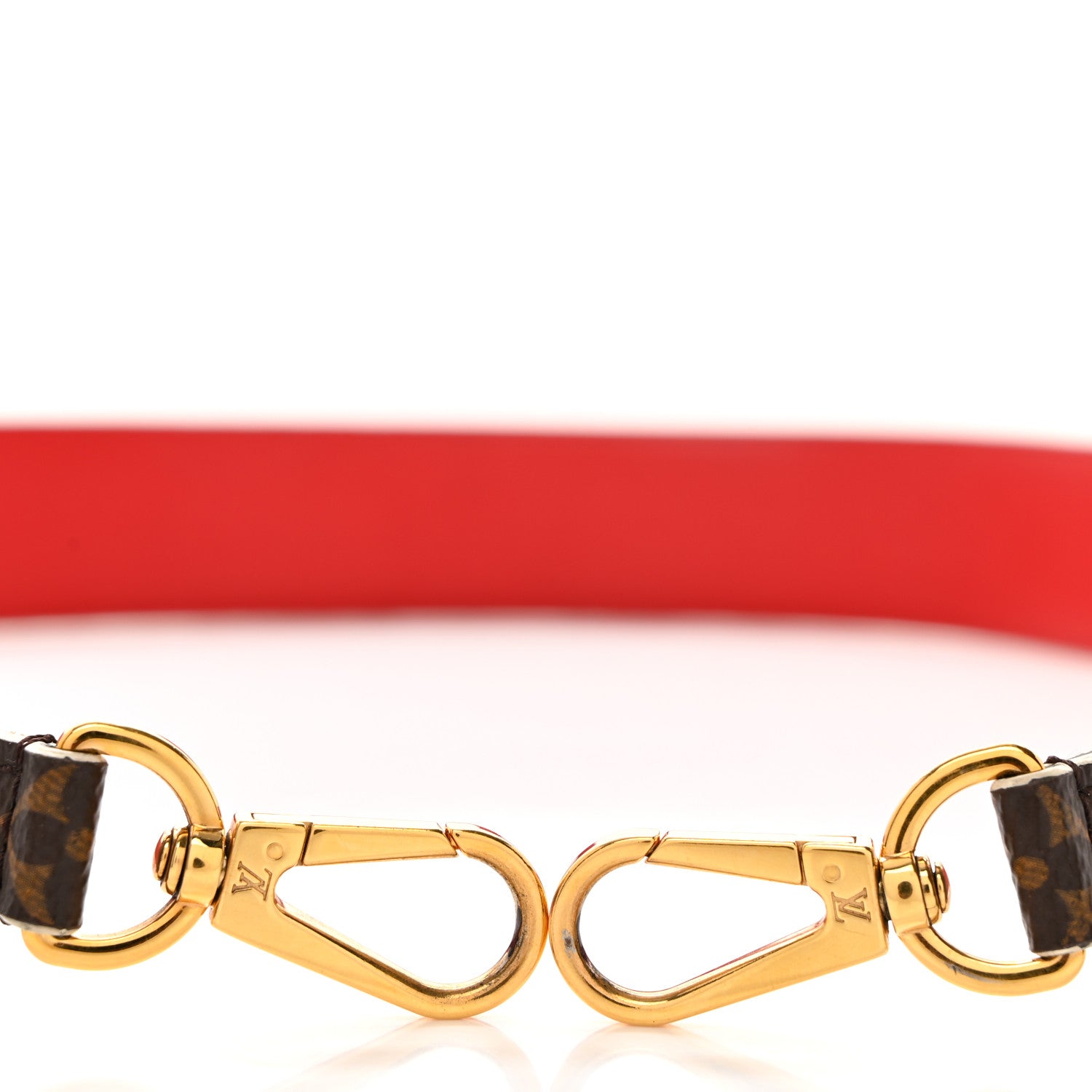 Louis Vuitton Monogram Bandouliere Shoulder Strap Red 5 of 5