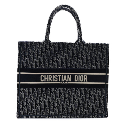Christian Dior Oblique Velvet Large Book Tote Blue Multicolor 1 of 11
