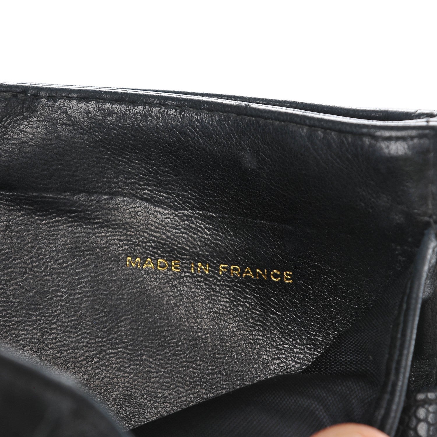 Chanel Caviar Timeless CC Compact French Wallet Black 9 of 10