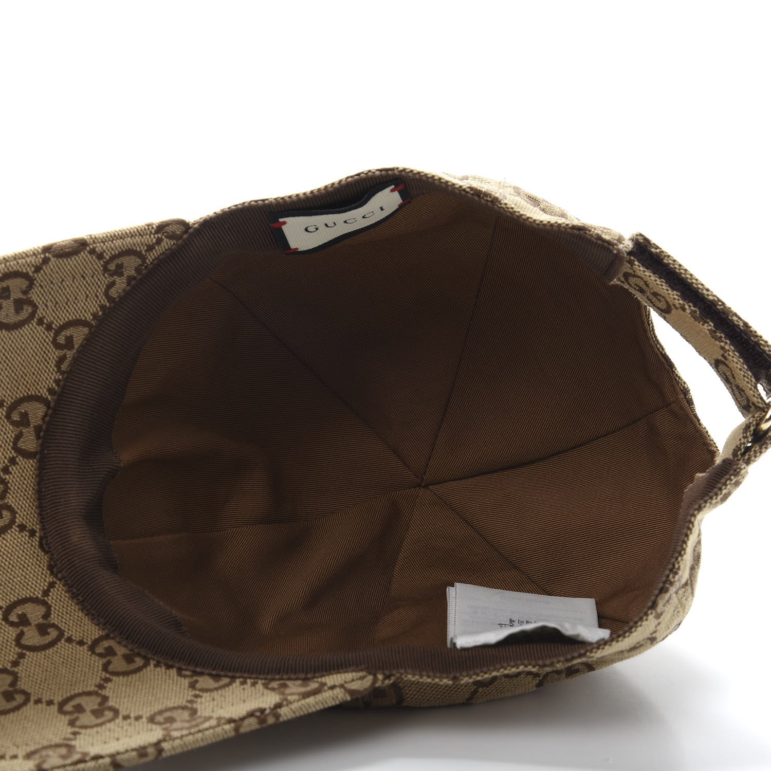 Gucci Monogram Textured Dollar Calfskin Zeno Baseball Hat M Beige 6 of 11