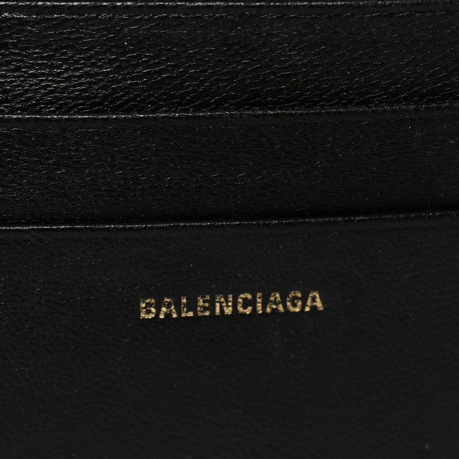 Balenciaga Shiny Box Calfskin Hourglass Compact Wallet Black 6 of 8