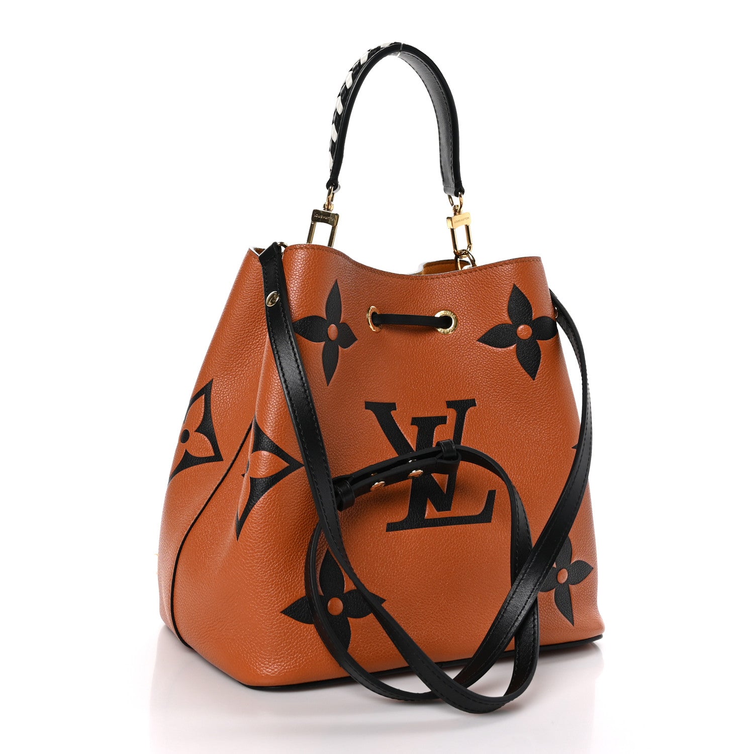 Louis Vuitton Empreinte Monogram Giant Crafty Neonoe MM Caramel Black 4 of 12