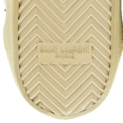 Saint Laurent Metallic Nappa Stars High Top Sneakers 40.5 Silver 6 of 8