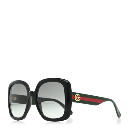 Gucci Acetate Square GG Web Sunglasses GG0713S Black 1 of 9