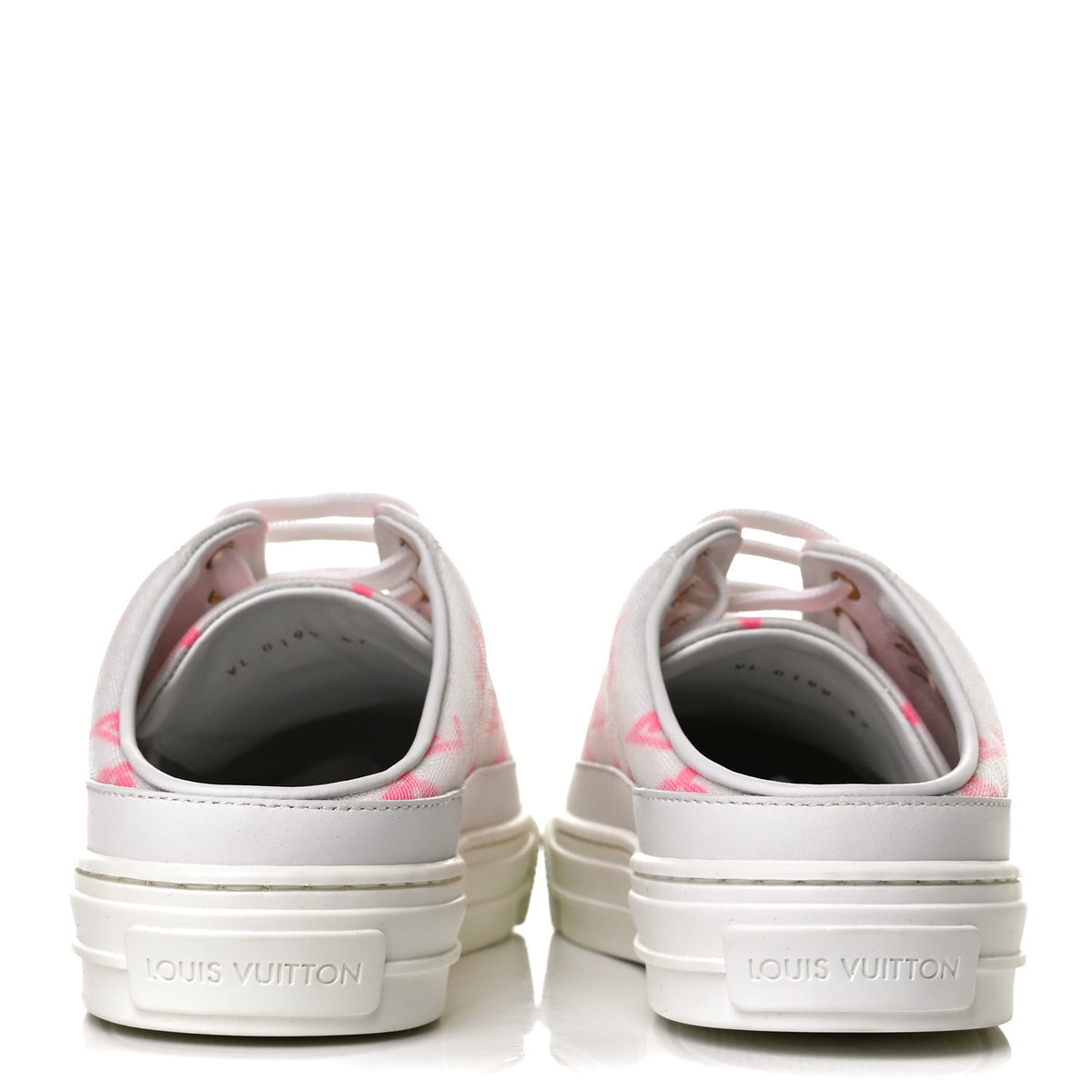 Technical Fabric Monogram Stellar Open Back Sneakers 37 Rose Pop