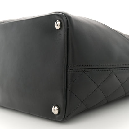 Chanel Calfskin Quilted Medium Cambon Tote Black White 10 of 10