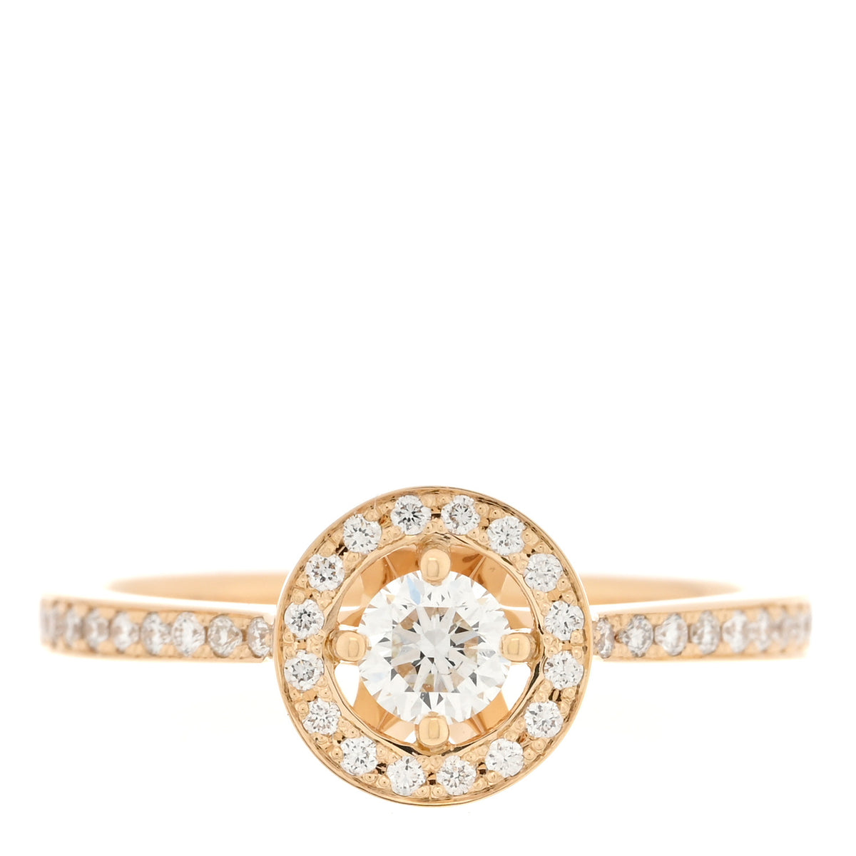 18K Yellow Gold Diamond .23ct Band Ring 51 5.75