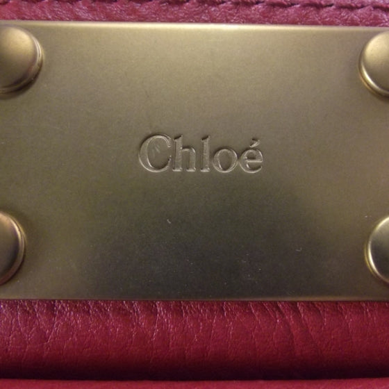 Chloe Leather Paddington Tote Red 9 of 16