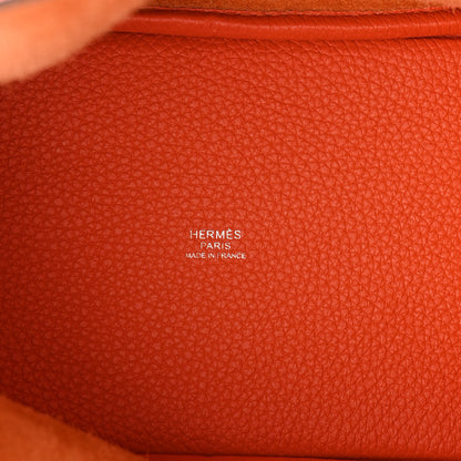Hermes Taurillon Clemence Picotin Lock 18 PM Orange 6 of 11