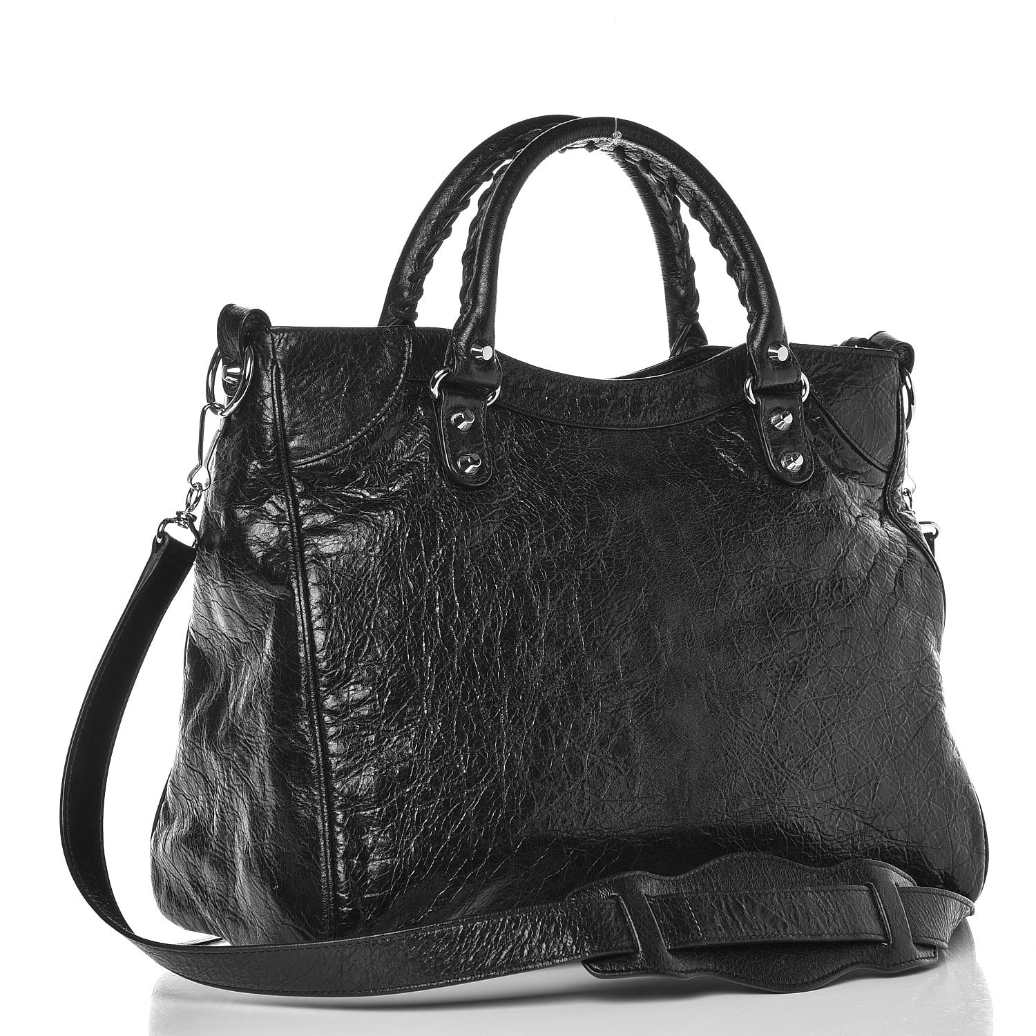 Balenciaga Agneau Classic Silver Hardware Velo Black 4 of 15