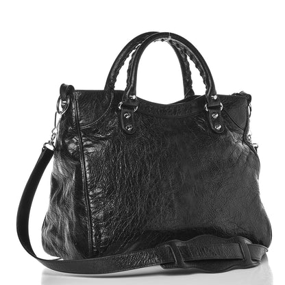 Balenciaga Agneau Classic Silver Hardware Velo Black 4 of 15