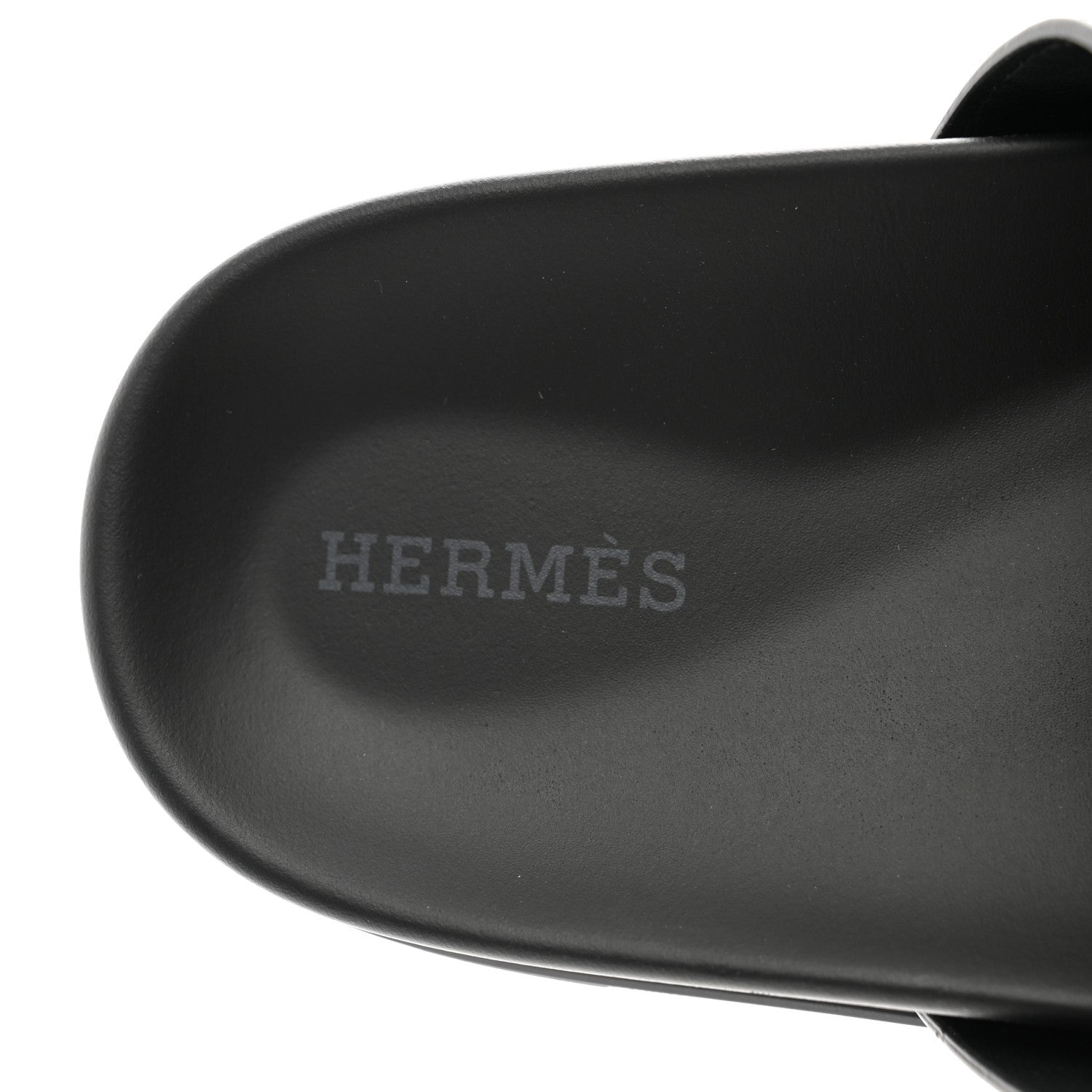 Hermes Calfskin Womens Chypre Sandals 38.5 Black 7 of 9