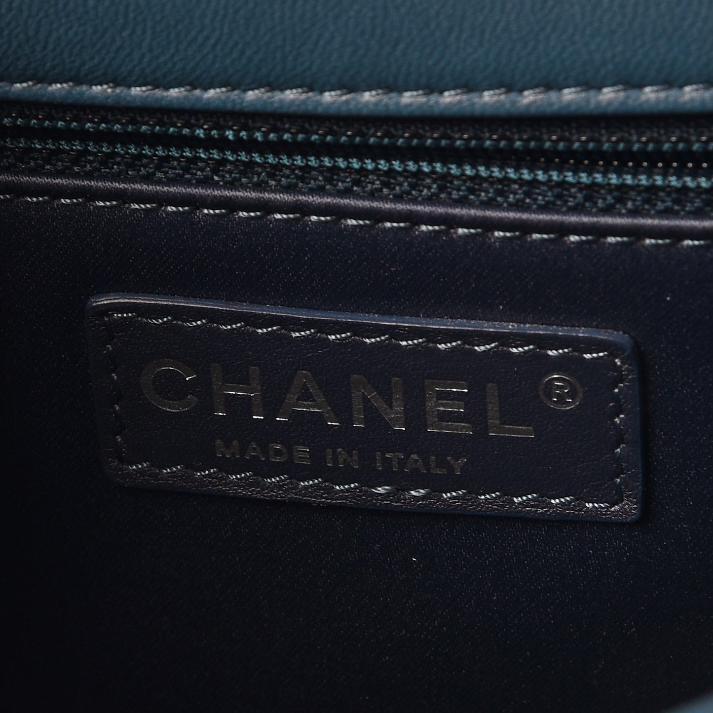 Lambskin Quilted Medium Easy Carry Flap Blue