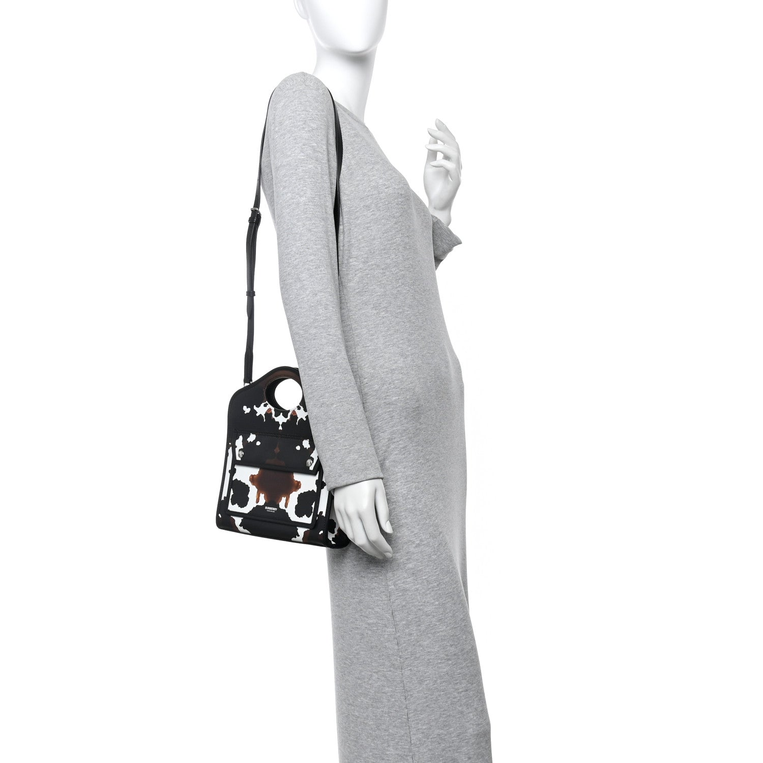 Burberry Calfskin Cow Print Mini Pocket Bag Multicolor 2 of 13