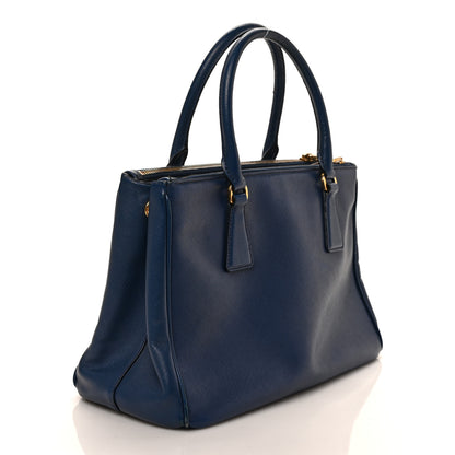 Prada Saffiano Medium Galleria Double Zip Tote Bluette 3 of 8