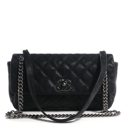 Chanel Iridescent Caviar Small Lady Pearly Flap Black 1 of 8