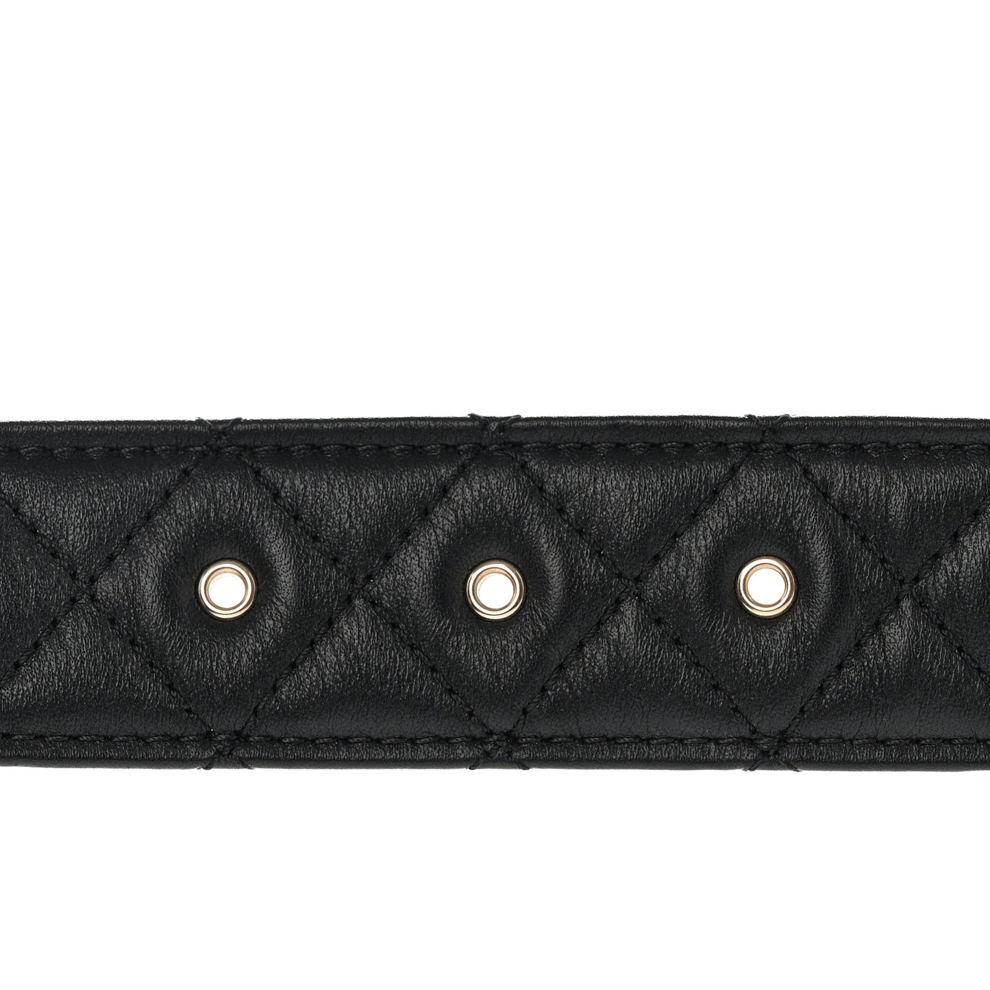 Lambskin Quilted CC Chain Belt 80 32 Black