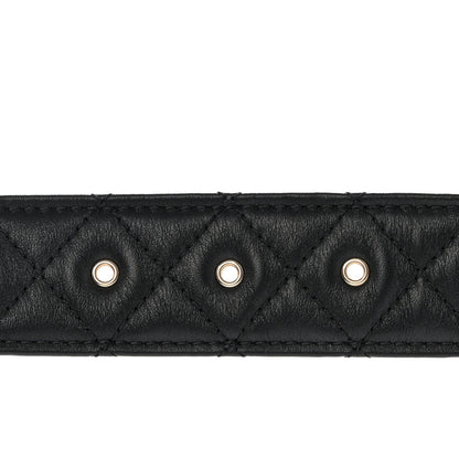 Chanel Lambskin Quilted CC Chain Belt 80 32 Black 7 of 7