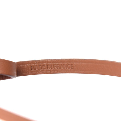 Hermes Milo Lambskin Swift Shopping Bag Charm Feu Gold 3 of 5