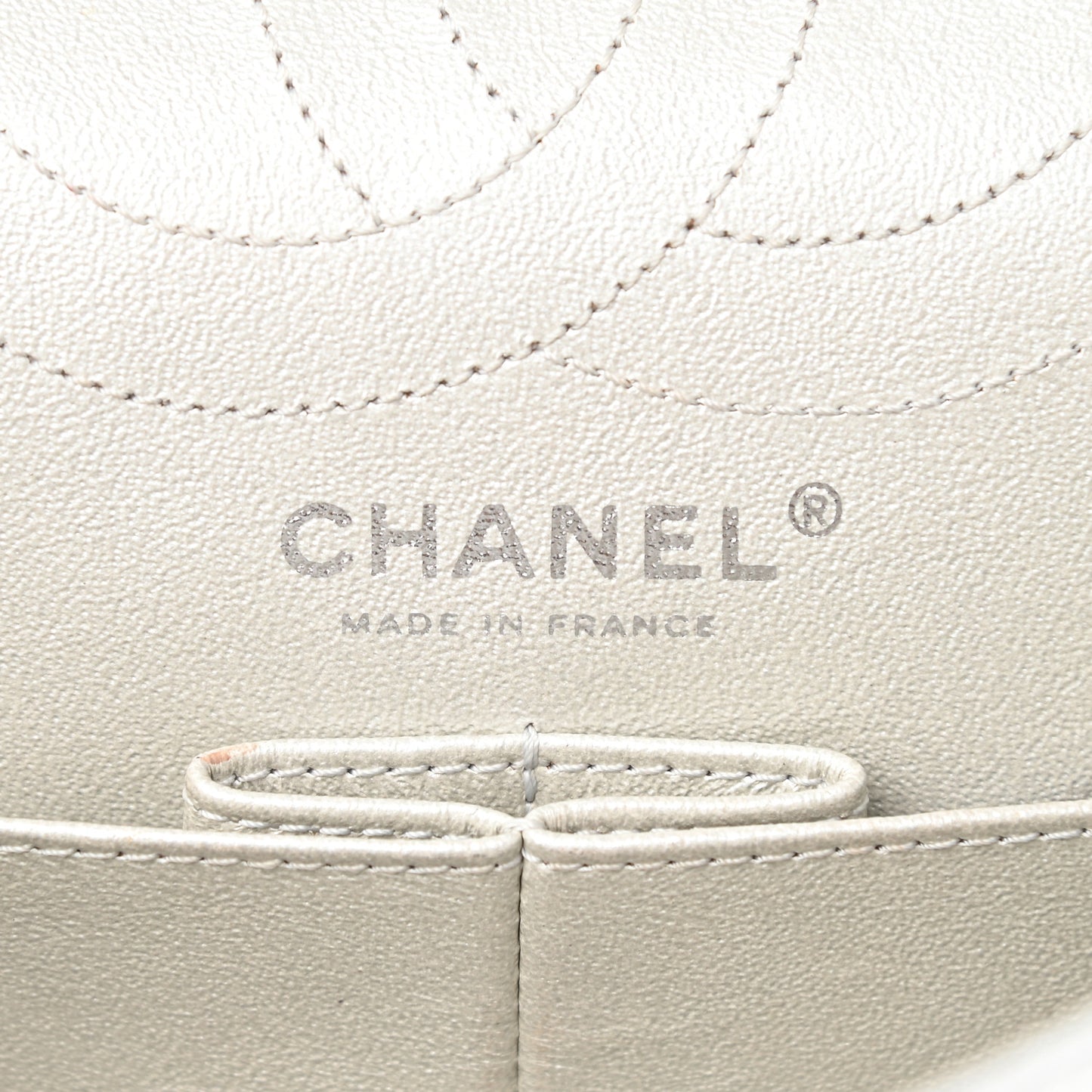 Metallic Lambskin Quilted 2.55 Reissue 226 Flap Silver