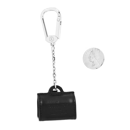Louis Vuitton Calfskin Speedy Bag Charm Key Holder Black 2 of 4