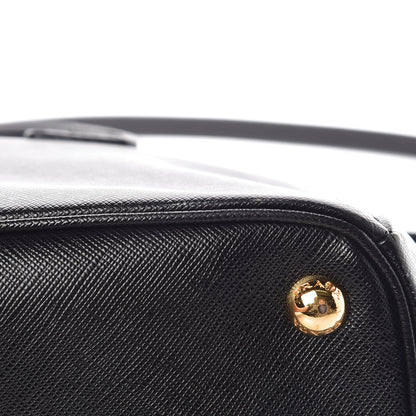 Prada Saffiano Small Galleria Double Zip Tote Black 11 of 12