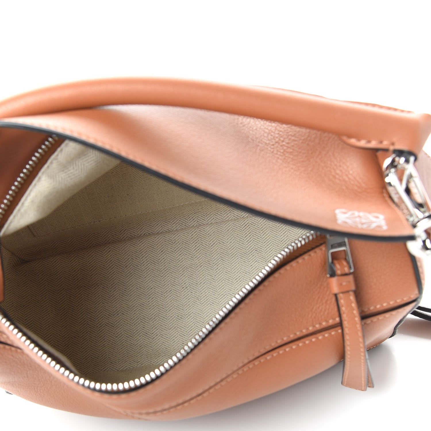 Loewe Calfskin Small Puzzle Bag Tan 5 of 9