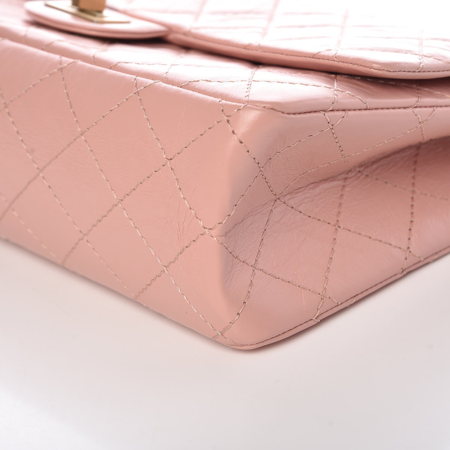 Chanel Aged Calfskin Quilted 2.55 Reissue 226 Flap Light Pink 10 of 15