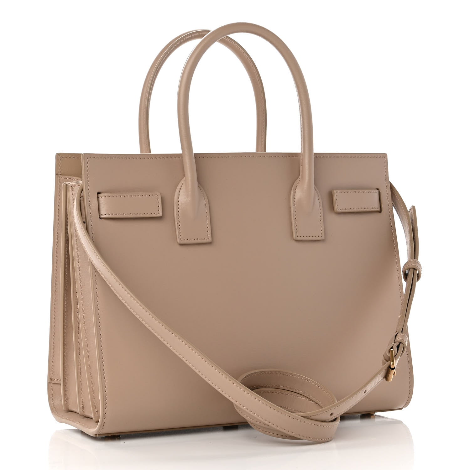 Saint Laurent Calfskin Baby Sac de Jour Dark Beige 3 of 9