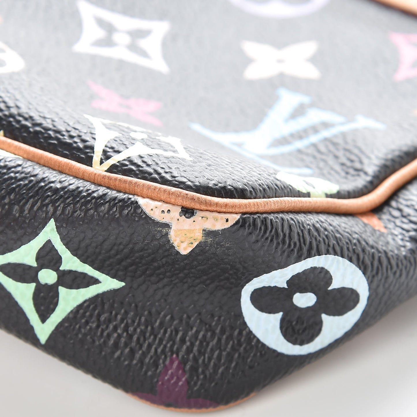 Monogram Multicolor Pochette Accessories Black