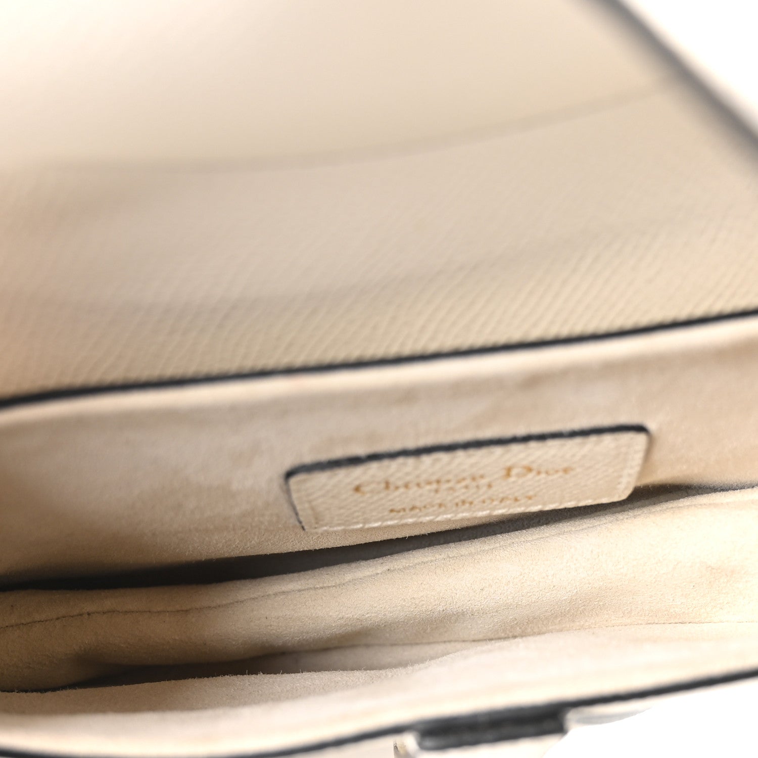 Christian Dior Grained Calfskin Mini Saddle Bag White 5 of 10