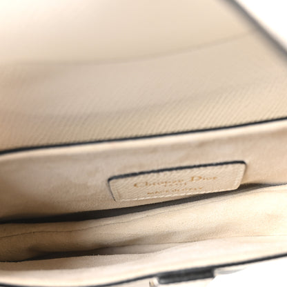 Christian Dior Grained Calfskin Mini Saddle Bag White 5 of 10