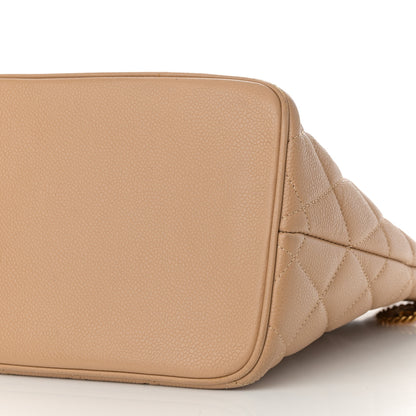 Chanel Caviar Quilted Medallion Tote Beige 10 of 12