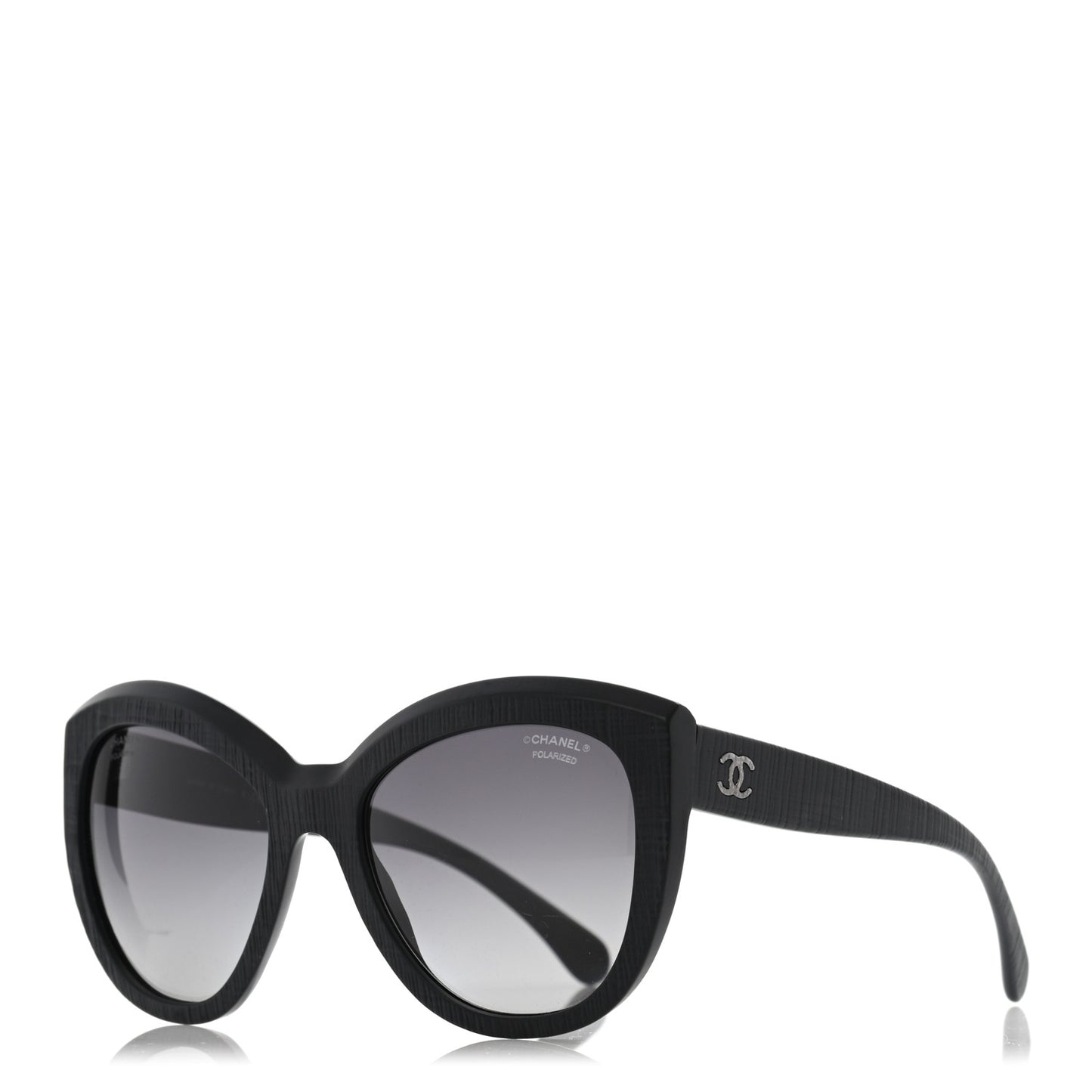 Tweed Effect CC Polarized Butterfly Signature Sunglasses 5332 Grey