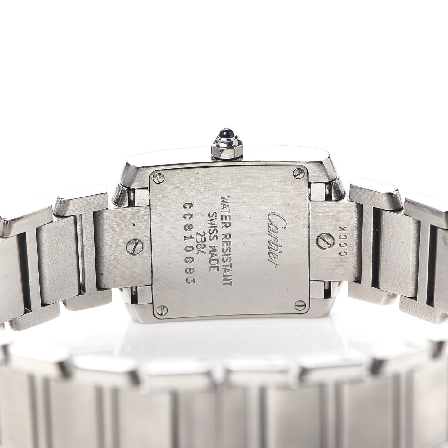 Stainless Steel 20mm Tank Francaise Quartz Watch